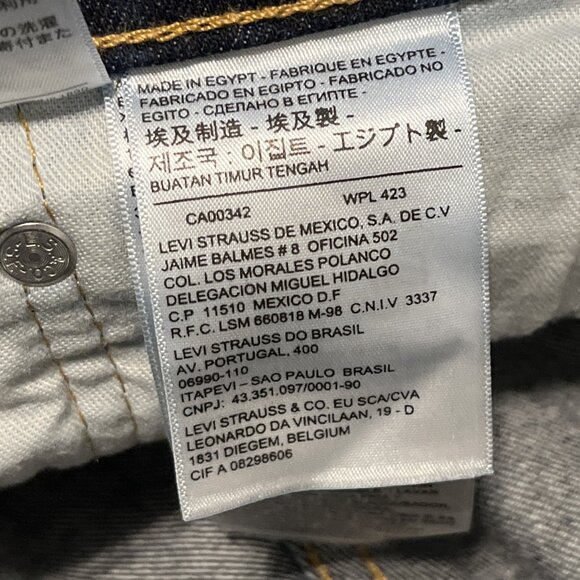 Men's Levis 550 Relaxed Fit Denim Jeans Size 40x30 Blue Modern Cotton Red Tab - Picture 11 of 13